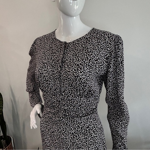 Rouje Wanda Jumpsuit In Black & White Micro Floral - Picture 10 of 15